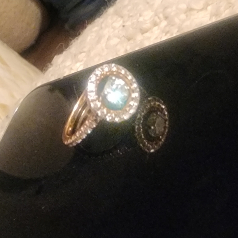 SHANE DIAMOND RING WEDDING ENGAGEMENT Size 4.5 - Picture 2 of 4